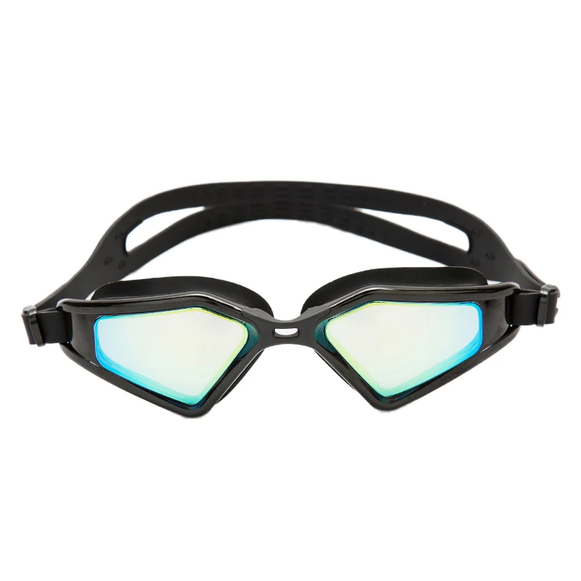 Мужские и женские очки для плавания профессиональные гальванические водонепроницаемые анти-противотуманные УФ-защитные очки для плавания купальники для дайвинга очки - Цвет: B