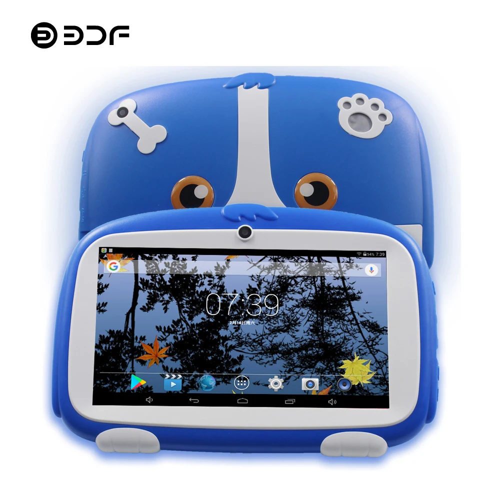 

BDF 7 Inch Kids Android Tablets Pc Dual Camera 8GB 1024*600 Tab Pc For baby Kids Tablet Quad Core Bluetooth WiFi Tablet 7 8 9 10