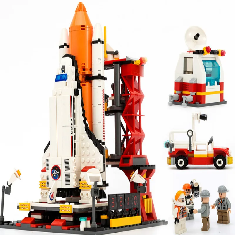 

Rocket Launch Center Children's Blocks Aerospace Series Assembled Small Particle Building Blocks