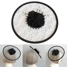 1 шт женский головной убор заколка для волос Готический Дерби сетка вуаль шляпа маскарадное платье для коктейльного ужина свадебные, для танцевальной вечеринки