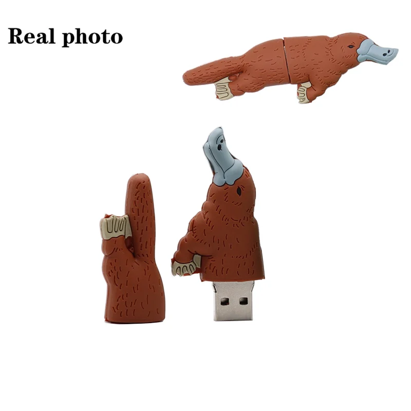 Pendrive cartoon platypus mini USB flash drive 4GB 8GB 16GB 32GB 64G crocodile memory stick creative gift pen drive usb stick Pendrive cartoon platypus mini USB flash drive 4GB 8GB 16GB 32GB 64G crocodile memory stick creative gift pen drive usb stick