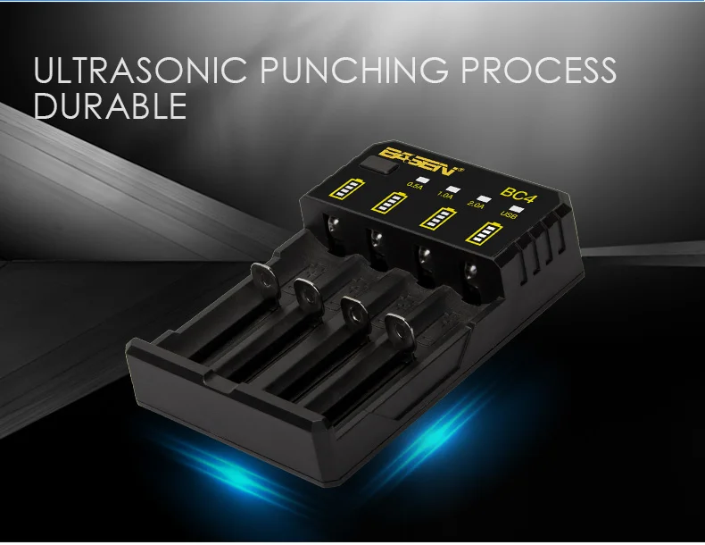 BC4 Basen Electronics rechargeable li-ion battery charger 4 slot intelligent 18650 battery charger INPUT OUTPUT _10