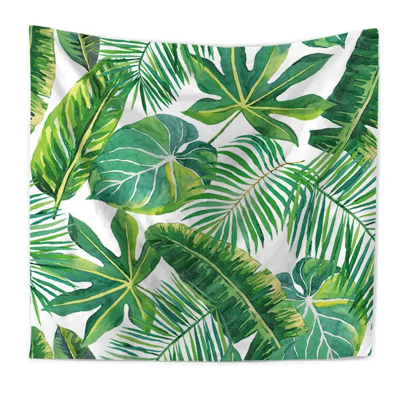 Simple Nordic Style Leaf Printed Wall Tapestry Home Art Hanging Tapestry Bedroom Carpet 1pcs Soft Polyester Livingroom Tapestry Simple Nordic Style Leaf Printed Wall Tapestry Home Art Hanging Tapestry Bedroom Carpet 1pcs Soft Polyester Livingroom Tapestry