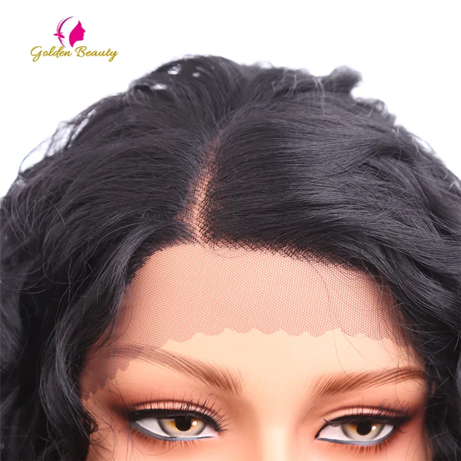 Золотой красивый черный надувной кудрявый парик для африканской прически боковая часть синтетические волосы на кружеве парик для женщин 20 дюймов