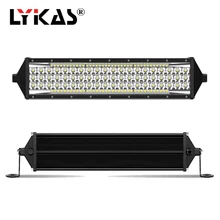 LYKAS 11 ”Polegada 134 w Luz Bar Combo Feixe de luz Do Carro Levou Barra de Luz de Trabalho para Trator Barco de Condução OffRoad 4WD 4×4 Truck SUV ATV Auto