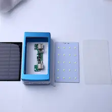 amzdeal Multifunctional Outdoor Camping Tent LED Light Lamp Solar Panel Power Bank Charger Case Box DIY
