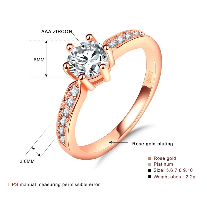 DODO Vintage Rose Gold Color Rings AAA Crystal anillos Jewelry Ring Antique Wedding Engagement Women Bijoux Wholesale Gifts YR59 (12)