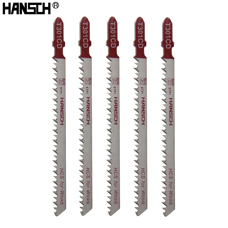 Ножовочные пилы HANSCH T301CD 5 шт. 116*3 мм быстрая резка для AEG Bosch Metabo Dewalt Makita Festo Holzher Kress