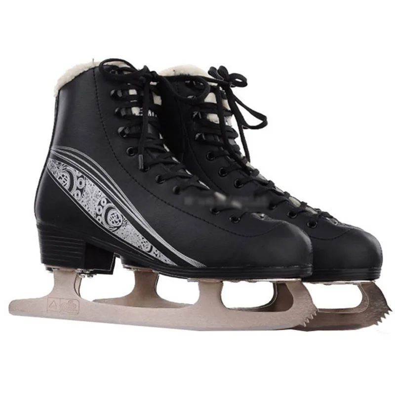 Japy تزلج هوكي الجليد أحذية الكبار الطفل الجلود زلاجات ثلجية المهنية زهرة سكين الجليد هوكي سكين الحقيقي زلاجات ثلجية