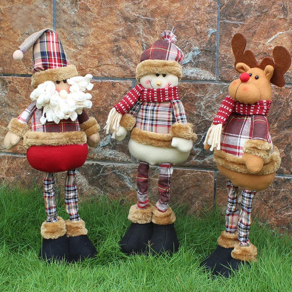 

Christmas Gift Santa Claus Snowman Reindeer Doll navidad Xmas Tree Hanging Ornaments Pendant Gift Christmas Decorations for Home