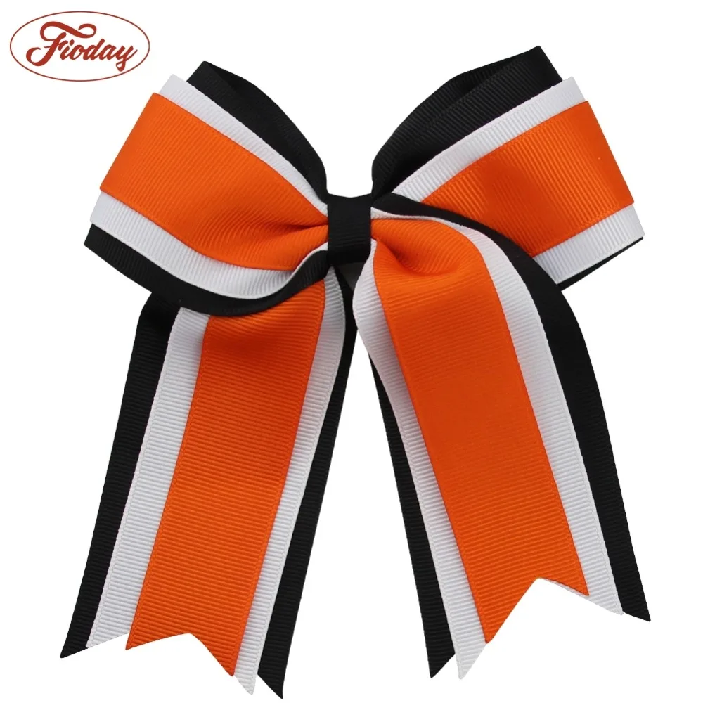 

School Ribbon Hair Bow Clip Girls Cheerleading Hairbow Hair Clips Ponytail Barrettes Headwear Girl Hair Accessories Hairpins