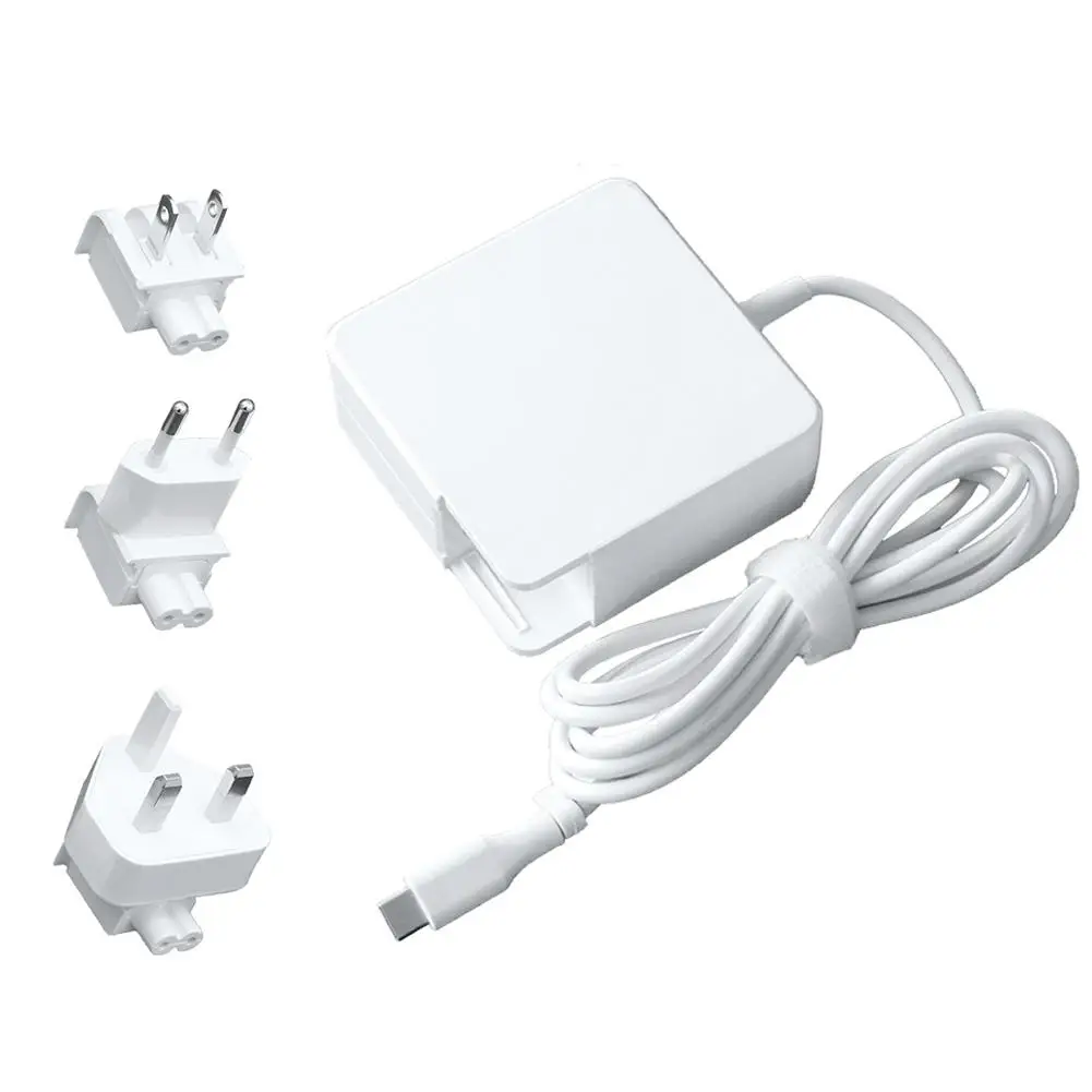 

[Genuine] 61W USB Phone Charger US/UK/EU Replaceable Plug Type C PD Fast Charging Power Adapter For MacBook Laptop Smartphones