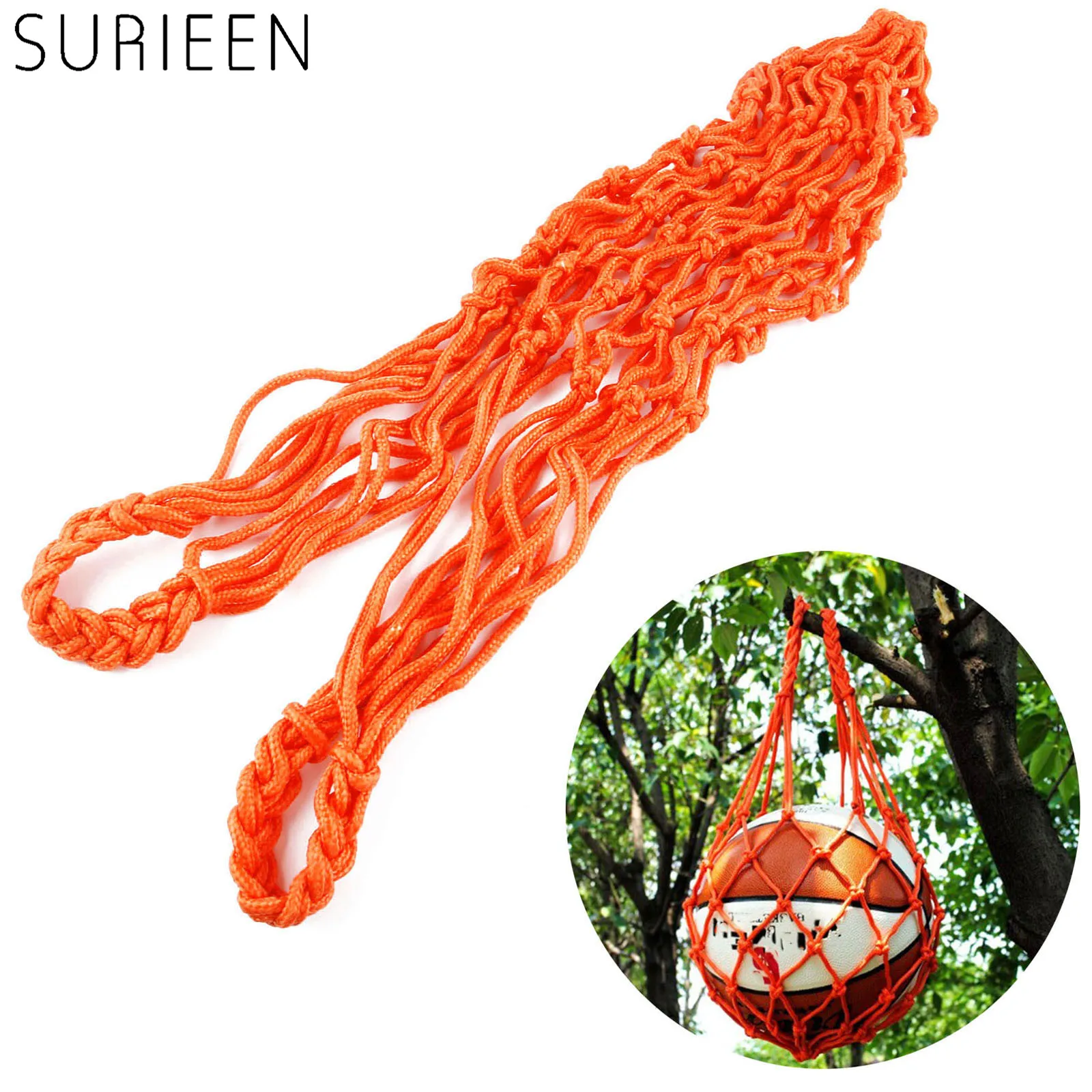 SURIEEN الرياضة كرة القدم الاكسسوارات لكرة القدم شبكة صافي حقيبة واحدة الكرة الناقل لنقل كرة السلة الكرة الطائرة كرة القدم 5 ألوان