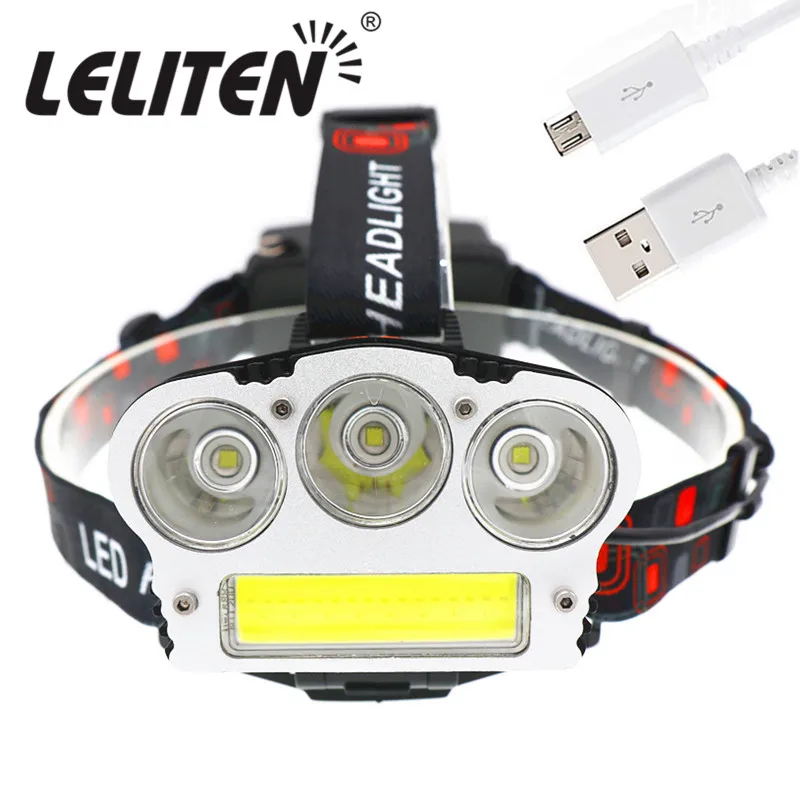 

50000Lumen 2 style torchflashlight Camping headlights white - Red-light fishing Headlamp Hiking Flashlight use 2*18650 battery