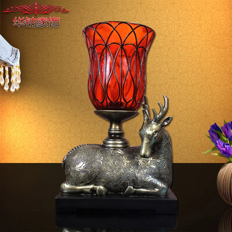 

2016 Sale Hot Sale Home Furnishing Resin Ornaments European Crafts Of Yiwu Deer Living Room Lamp Bedroom Decor