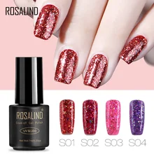 Rosalind гель 1S 7 мл Горячая Распродажа звезда и Луна блеск серии гель лак для ногтей длительный Макарон гель лак