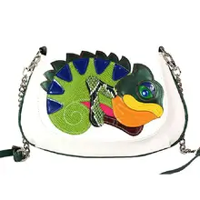 Женские сумки-мессенджеры, кожаная Лоскутная Вышивка, сумка на плечо, женский клатч, сумочка, Braccialini Art, хамелеон