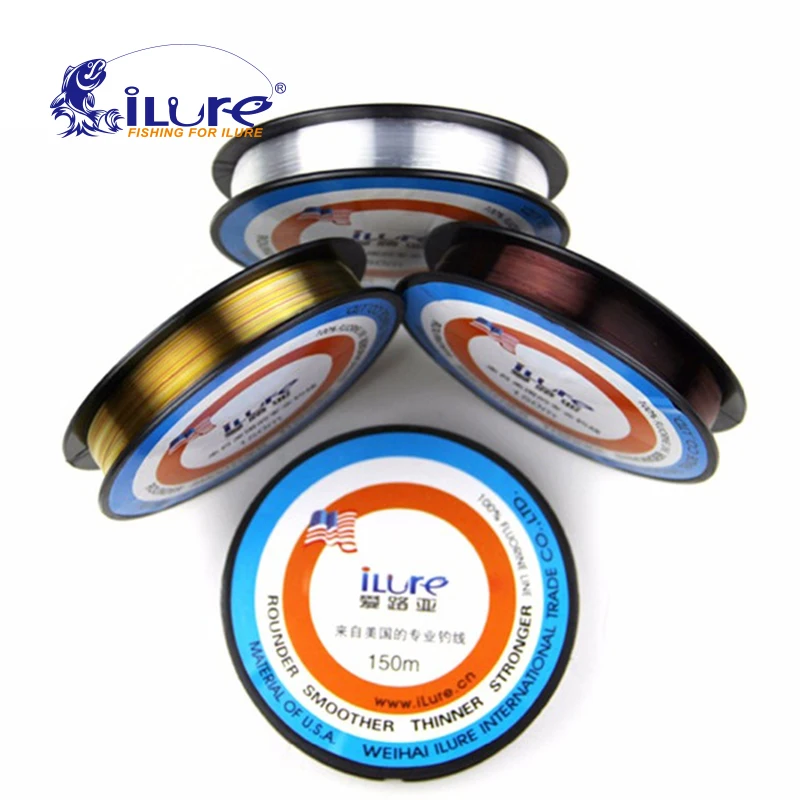 iLure-150-mt-Fluorine-Line-Transparent-Carp-Wire-for-Winter-Ice-Fishing-Lines-Super-Strong-Monofilament