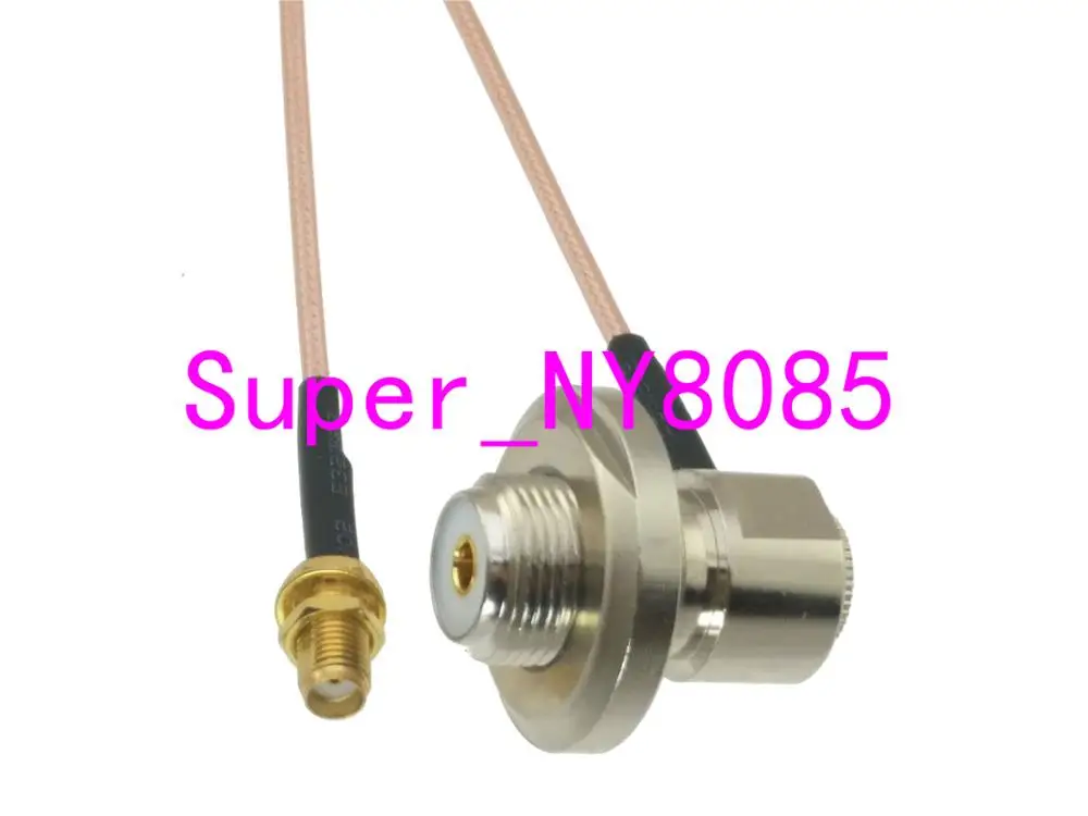 

RG316 SMA Female Bulkhead Jack to UHF SO239 Female Jack Bulkhead Right angle RF Jumper pigtail Cable 20inch~5M