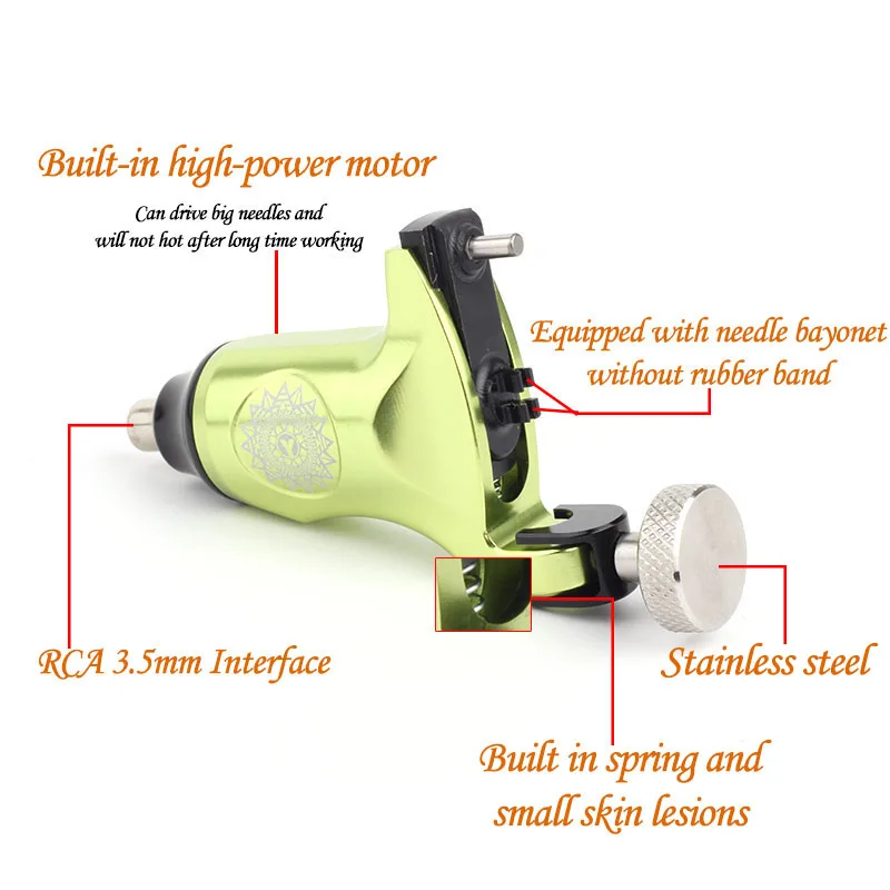 2018 New Professional gray Color Rotary Tattoo Machine For Shader & Liner Tattoo Machine Gun Free Shipping 2018 New Professional gray Color Rotary Tattoo Machine For Shader & Liner Tattoo Machine Gun Free Shipping
