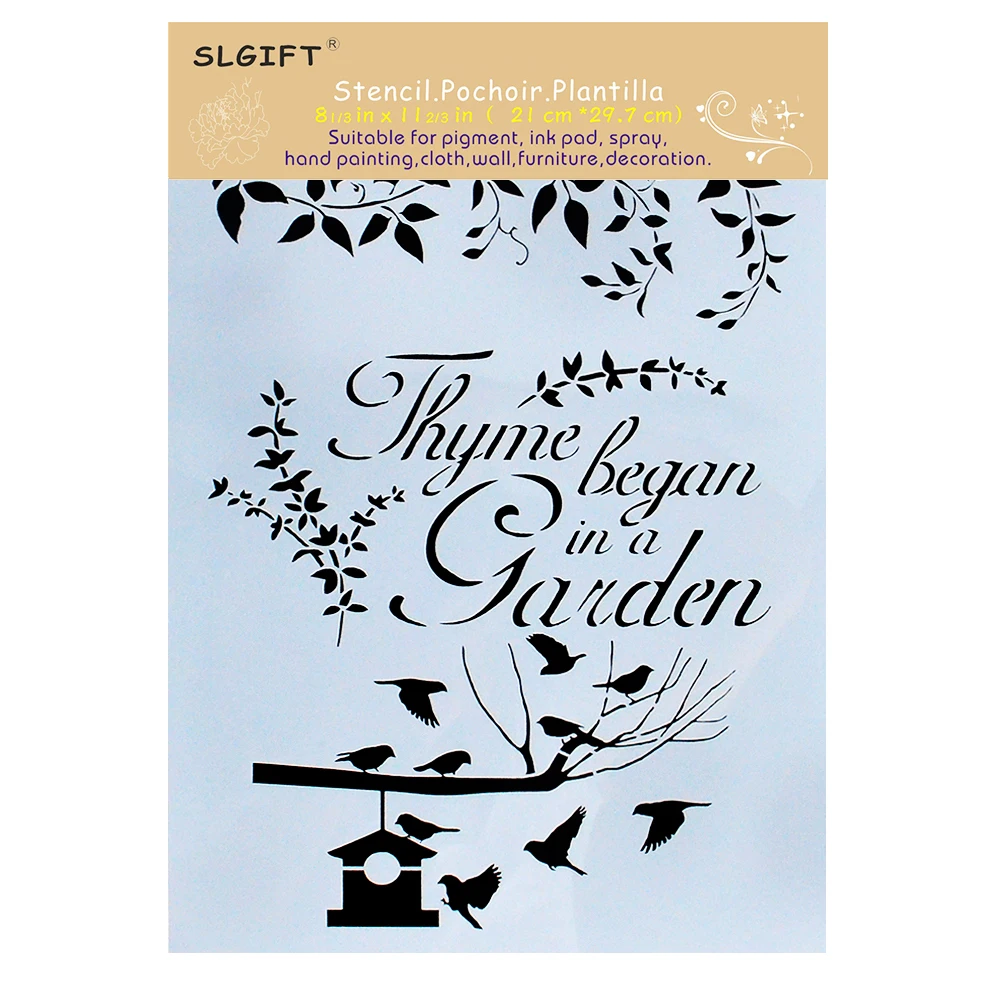 

Stencils for Wall Painting DIY Scrapbooking Photo album Paper Card Making Craft Decorative Embossing Template