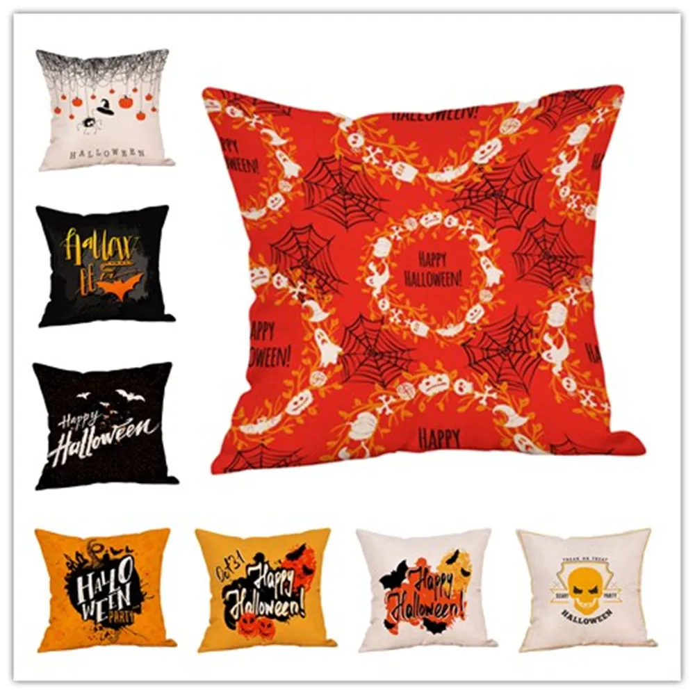 Halloween Pillow Case Halloween Pillows Cover Fall Throw Pillow Case