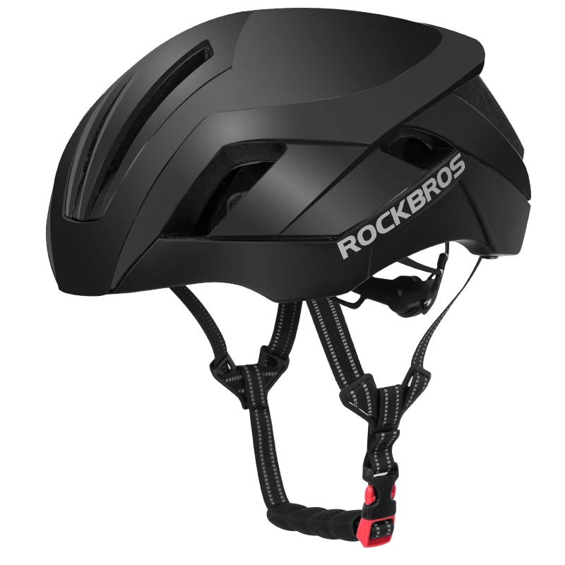 ROCKBROS 3 в 1 пневматические спортивные шлемы Светоотражающие MTB дорожный велосипедный шлем защитный светильник цельнолитые велосипедные шлемы - Цвет: Black