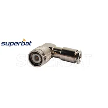 Superbat 10 шт. радиочастотный коаксиальный соединитель зажим TNC штекер правый угол для коаксиального кабеля RG58 RG142, LMR195