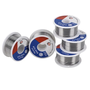 

JCD soldering wire 50g 0.6/0.8/1.0/1.2/1.5 MM 60/40 FLUX 2.0% 45FT Tin Lead Tin Wire Melt Rosin Core Solder Soldering Wire Roll