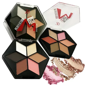 

ZD Brand Eye Makeup 3Pcs Matte Eyeshadow Palette Pigmented 18 Colors Eye Shades Powder Natural Earth Color Eye Shadow Cosmetics
