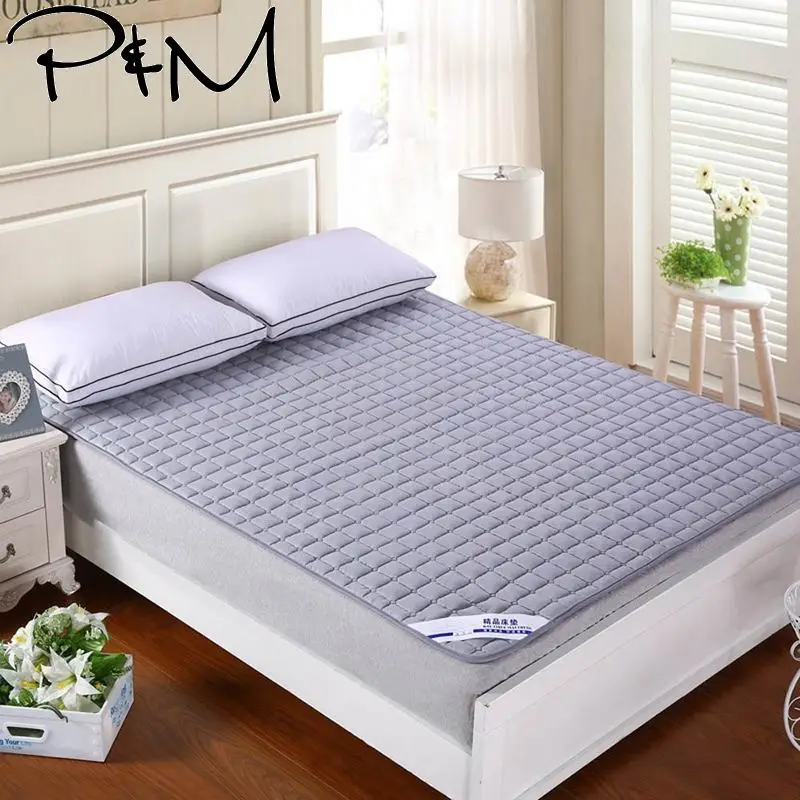  Nordic Solid quilting mattress cover Polyester knitted filler twin single queen double king size Be