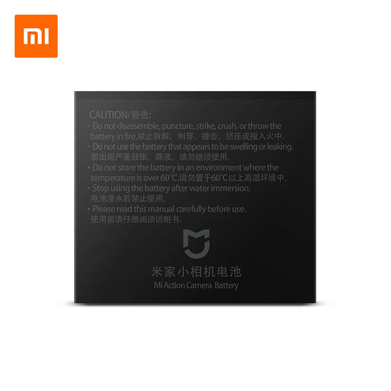 Baratos Original 1450mAh 3,8 V batería recargable para Xiaomi Mijia 4K Mini accesorios de Cámara de Acción baterías cargador funda de carga