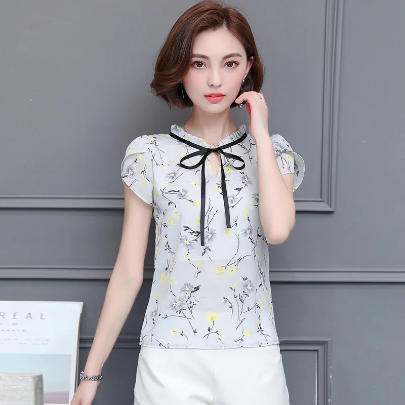 new 2019 fashion Print chiffon Women Blouse shirt sweet bow v collar Women's Clothing plus size summer Women Tops blusas 0010 30 new 2019 fashion Print chiffon Women Blouse shirt sweet bow v collar Women's Clothing plus size summer Women Tops blusas 0010 30