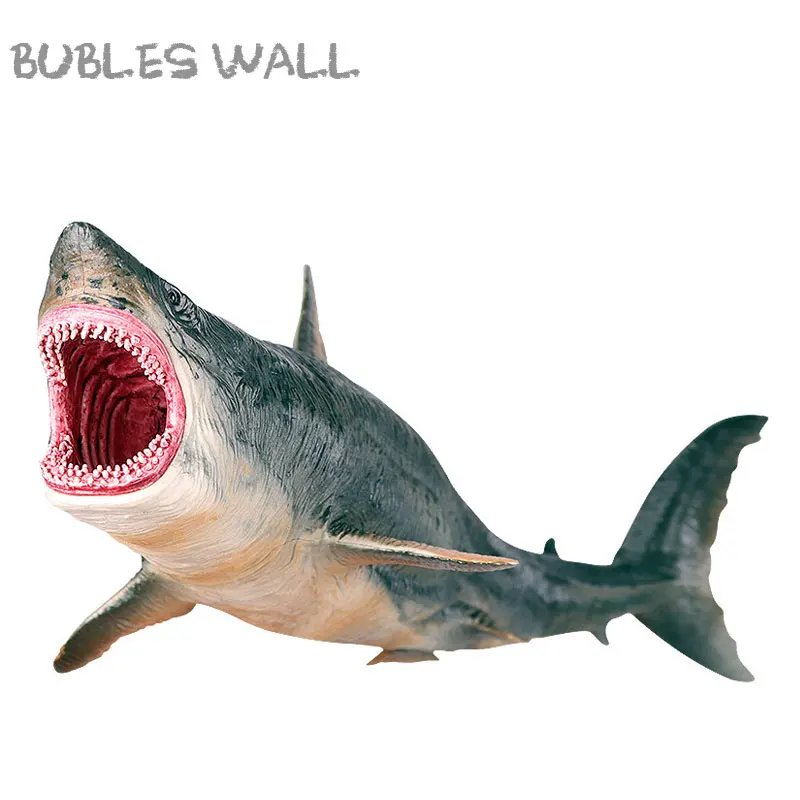 Bubles Wall морская жизнь большой месяц Акула большая белая акула Имитация животных