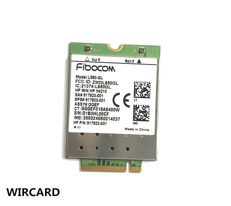 L850-GL LT4210 FDD-LTE TDD-LTE 4G Card 4G Module SPS#917823-001 For 430 440 450 G5 Notebook