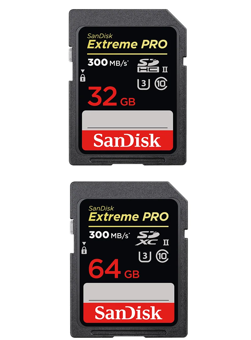 100% Оригинал SanDisk Extreme Pro SD карта 32 ГБ SDHC Class 10 Макс читать Скорость 300 м/с UHS-II U3 карты памяти для цифровых Камера