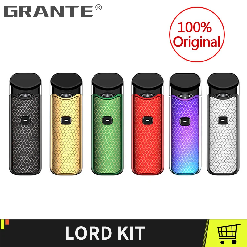 

100% Original Lord Nord Kit With 1100mAh Battery 3ML Cartridge Mesh Coil E Cigarette Vape Pod Kit VS Novo Nord Ecigs