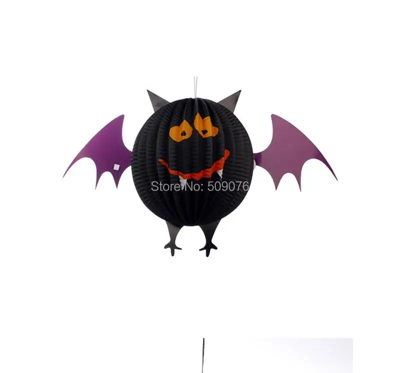 120 шт/партия бумажный фонарь шары летучая мышь паук реквизит с призраками для детей Babyshower Хэллоуин украшение для мероприятия вечеринки поставки