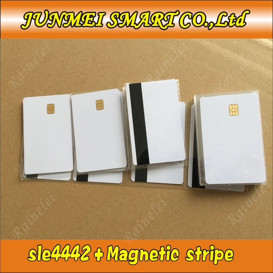 

1pcs Contact SLE4442 Chip ISO7816 PVC Smart IC Card with 2750oE Hi Co Mag-stripe