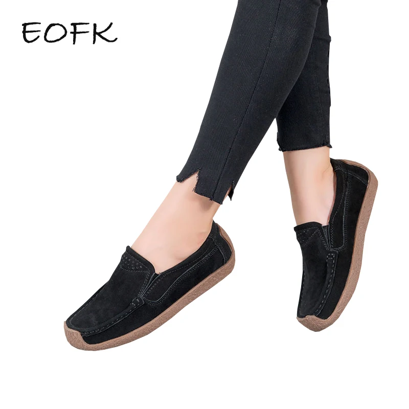 EOFK Women Flats Shoes Woman Casual Flat Shoes Women's Loafers Comfortable Spring Autumn Slip On Ladies Driving Shoes Moccasions цена EOFK Women Flats Shoes Woman Casual Flat Shoes Women's Loafers Comfortable Spring Autumn Slip On Ladies Driving Shoes Moccasions цены онлайн
