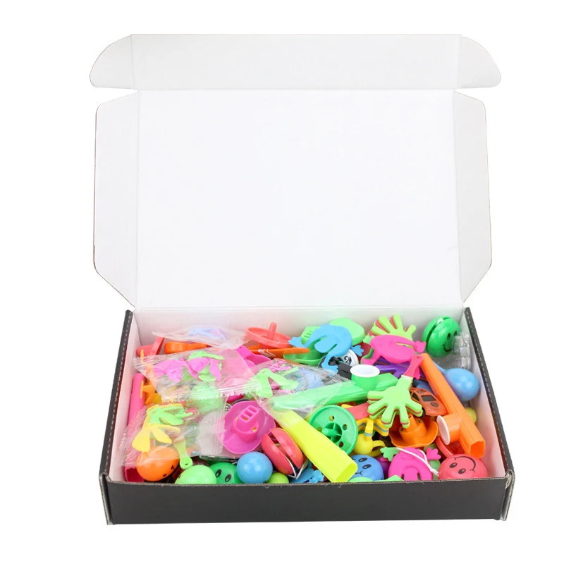 100 шт наполнители для пиньяты вечерние принадлежности подарки призы Ассорти маленькие игрушки набор классная Коробка С Сокровищами вечерние подарки - Цвет: 1 box