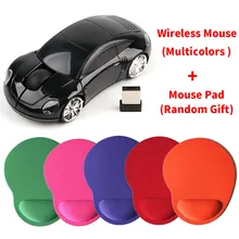 Портативная беспроводная мини-мышь для ПК, ноутбука, мыши 2,4 ГГц, USB, оптическая компьютерная игровая мышь с комфортом на запястье, коврик для мыши