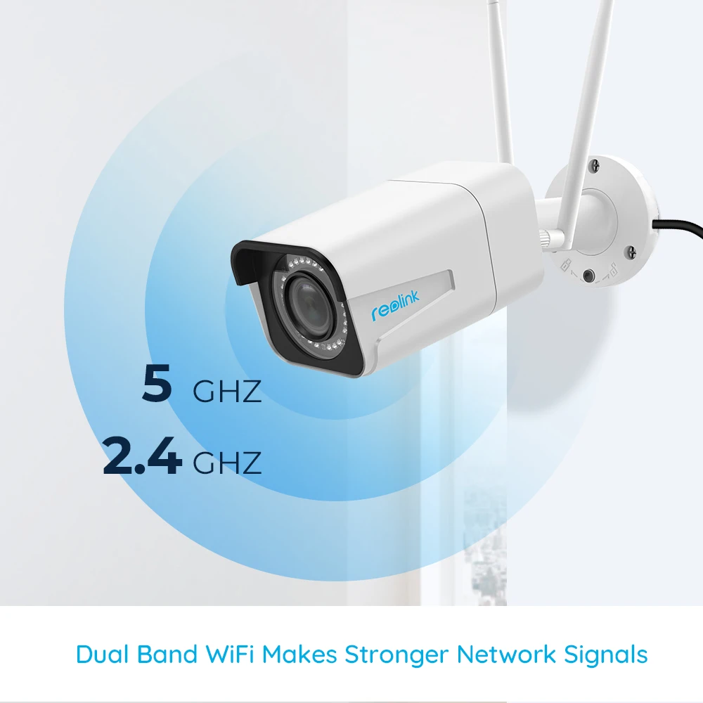 Wi Fi камера Reolink 2 4G/телефон 4 МП/5 Мп цилиндрическая IP 4x оптический зум слот для SD