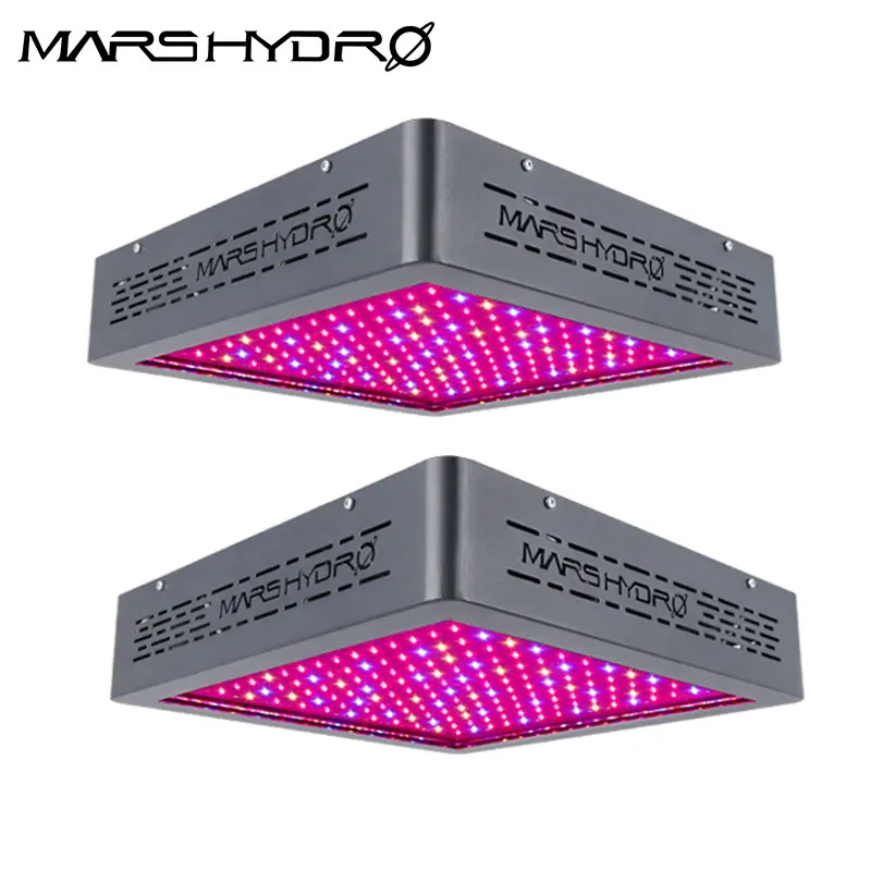 2 шт. Модернизированный Mars Hydro II 900 Вт LED Grow Light полный 12 Диапазонный спектр ик