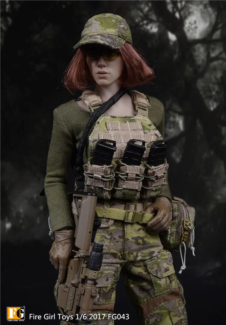 

[ESTARTEK]Fire Girl Toys 1/6 FG043 US Navy Seals CP Camouflage Female Suit for 12" Phicen Jiaoudoll Verycool Action Figure DIY