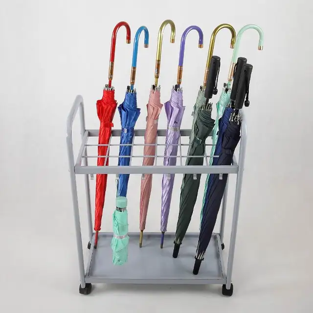 Umbrella Stand Holder Storage Rack Metal 18 Holes Barrel Umbrella Stand Holder Storage Rack Metal 18 Holes Barrel Home Office Use Cylinder