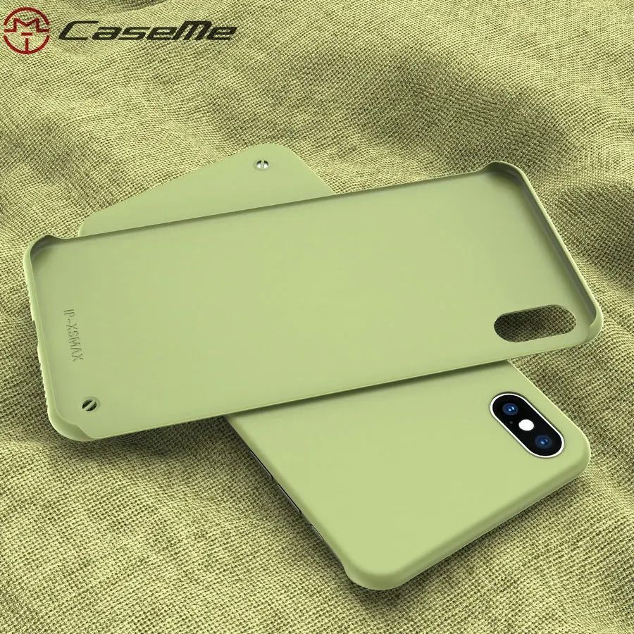 Жесткий матовый безрамочный чехол CaseMe для iPhone XS Max 6 6s 7 8 Plus X XR карамельных цветов
