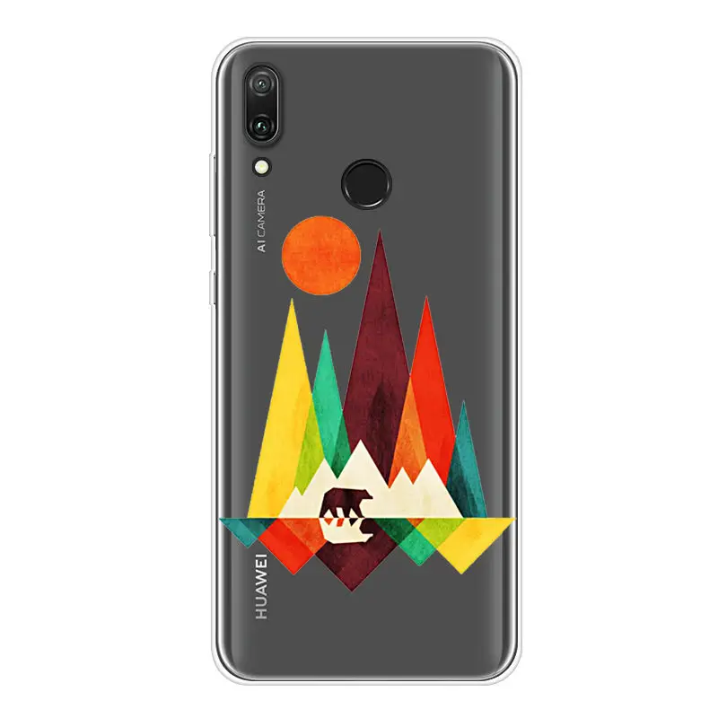 Чехол с рисунком счастливой собаки для Huawei Y7 (2019)|Бамперы| |