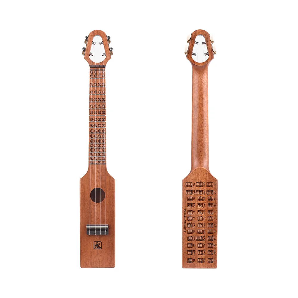 Портативный 2" Акустическая укулеле концертная Ukelele красное дерево компактный размер с резной музыкальной шкалой и Chord Chart сумка для переноски