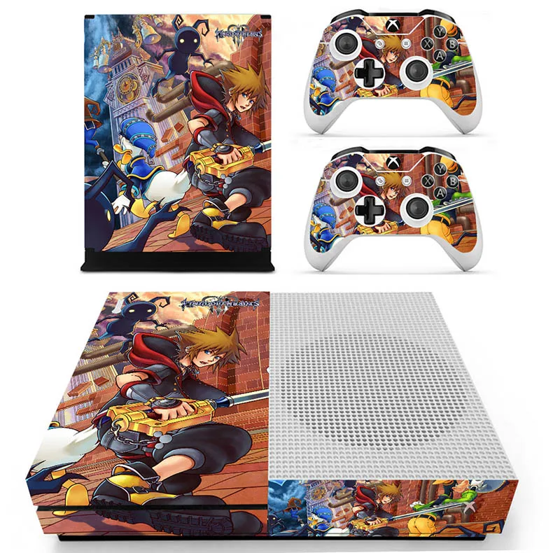 Наклейка с изображением Kingdom Hearts III для Xbox One S sticker s vinilo pegatina для Xbox one Slim Console и два контроллера - Цвет: YS-xboxoneS-2013